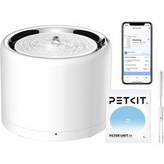 무선 펌프가 장착된 PETKIT 에버스위트 3 프로 고양이 급수대 실내용 6L56온스 스테인리스강 반려동물 자동 급수기 초조용 앱 모니터링, Eversweet 3 Pro