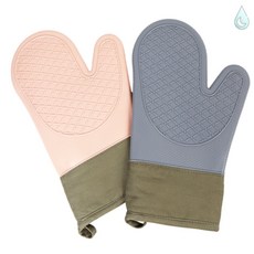 꿈꾸는비 실리콘 오븐장갑 내열손잡이장갑, 블루