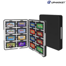 닌텐도 게임보이 GBA 게임 칩 케이스 팩 보관 마그넷 16개입, 블랙