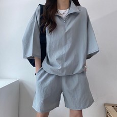 로미로미샵 남녀공용 아노락 상하세트 반팔