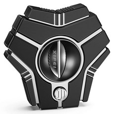 아마존평점4.5+ 미국출고 169564 XIFEI 내장 펀치가 있는 V-Cut 시가 커터 스테인리스 스틸 길로틴 도구 애호가를 위한 휴대용 액세서리 선물 최대 60링 게이