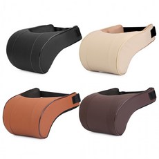 목받침 넥쿠션 목베개 헤드레스트 차량용 넥핏 자동차 목쿠션 메모리폼, 하바나브라운 1P, 1개