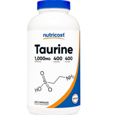 現貨[Nutricost]牛礦酸 Taurine，1000毫克，400粒膠囊[美國原裝正品代購], 1個, 400顆
