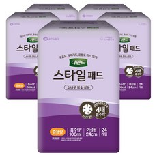 디펜드 스타일 패드 여성 참숯 중용량, 24개입, 5개