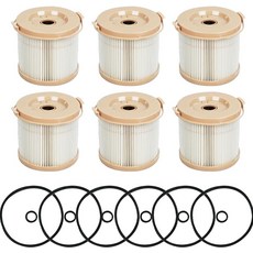 6PCS 2010PM-OR FS20103 해양 500 시리즈 터빈 500FG30 500FG1230 500FG2430 및 75500FGX30과 호환되는 연료 필터 요소 33794