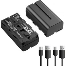카메라 배터리 충전기 FEELWORLD 1팩 NP-F550 2200mAh 교체 NP-F970 F950 F770 F750 F570 F550 LED 비디오 라이트 모니터 무선 전송, 2, 1개