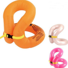 아동용 물놀이 조끼 휴대용 안전 어린이 유아용 물놀이 조끼 튜브 조끼형 여름, 오렌지