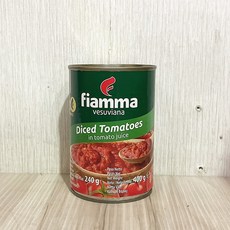 FIAMMA 義大利整粒蕃茄 Vesuvio 切碎蕃茄丁, 1個, 切碎蕃茄丁400g