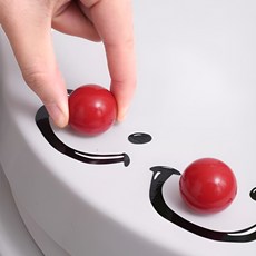 변기 시트 리프터 변기 뚜껑 손잡이 다용도 접착식 손잡이, 빨강 2개 세트