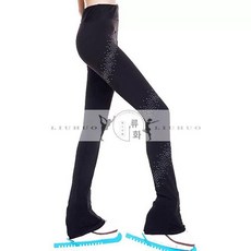 피겨 연습복 큐빅 트레이닝복 무대 팬츠, 1개, 쓰리 라운드 다이아몬드 JB102
