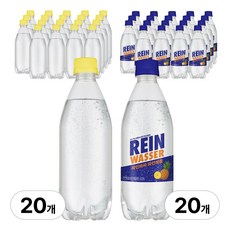 라인바싸 탄산수 레몬+파인애플, 40개, 500ml
