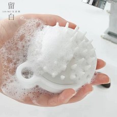 日式按摩洗頭刷 頭皮按摩 洗髮神器 頭皮SPA護理刷【當日出貨】, 1個, 白色