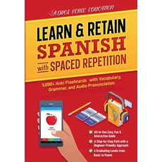 (英文圖書)Learn & Retain Spanish with Spaced Repetition: 5 000+ Vocabulary Grammar & Aud... 平裝版, Adros Verse Education S.R.L., 英文