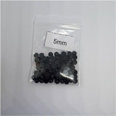 無品牌 毛絨玩具眼睛 DIY手工公仔配件 黑色平底眼珠 8+10+12mm 200顆, 1個, 5mm  (100顆)