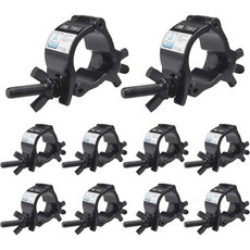 검은 무대 조명 고정대 10개 세트 GZhumin 프리미엄 1.371.57인치 알루미늄 소형 트러스 TUV 인증 무거운 하중 165파운드 3540mm 외경 튜브파이프용