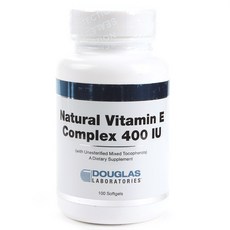 DOUGLAS LABORATORIES 維他命E 400IU無糖無麩質軟膠囊, 1個, 100 件