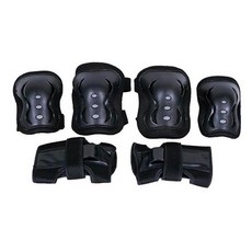 랜드웨이 아동 보호대 세트 인라인 자전거 킥보드 보호대, 모션 보호대 블랙L