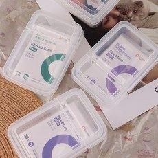 POPCORN 卡膜卡套 拍立得卡套 56x87mm/63.5x88mm 50個入 卡片保護套, 前後雙開收納卡盒 1盒, 透明, 1個