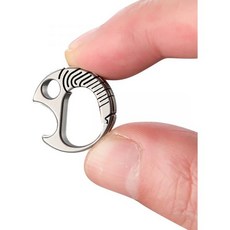 슈퍼 미니 티타늄 병따개 열쇠고리 가볍고 내구성 강한 EDC 클립만 2.5g 무게 맥주병따개 kpq-302L