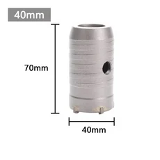 SDS-Plus 콘크리트 벽 구멍 톱 해머 드릴 비트 원형 샤프트 절단 도구 석조 시멘트 블록 30-150mm 1PC, 05 40mm, 05 40mm