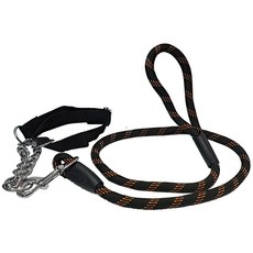 애완견 반려견 대형견 외출 산책줄 목줄 리드줄 세트 개 강아지 반려묘 spi+558IT, 블랙