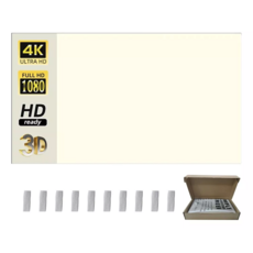 VEIDADZ 4K ALR 백색 금속성 빔프로젝터 스크린 고화질 광시야각, 84형, 16:9, 검정색 테두리 없음