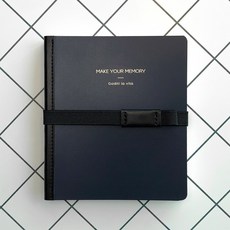 꼼꼬미 2026 앵글프리 스퀘어 업무용 회사 가죽 소량 대량 주문 제작 다이어리, 데님 네이비