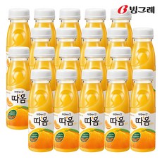 (무료배송) 빙그레 따옴 오렌지 235ml, 20개