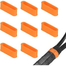 테니스 라켓 손잡이 오버그립 그립 교체 피클볼/라켓볼용 실리콘 링 미끄럼 방지 고무 흡수, 01 Orange