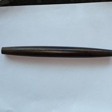 黑檀木長擀麵杖 實木家用擀麵棍 加長滾軸擀麵皮 硬木耐用, 27公分魚肚面杖, 1個