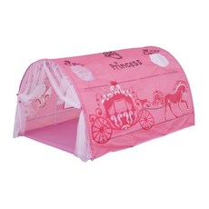 침대동굴 돔 캐노피 난방 침대 텐트 가림막 이층 벙커, 3. 성 핑크 컬러 굵은 뼈대