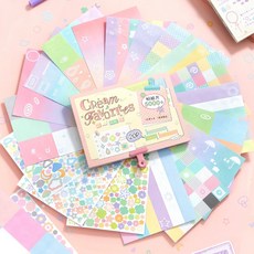 귀여운 만화 다이컷 스티커북 장식용 스크랩북 재료 수제 다이어리 일본 문구, 1개, 1개, 4. 2A