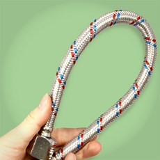 한스밀 화장실 변기 자바라 유연한 배관 부속 스테인리스연결관, 60cm