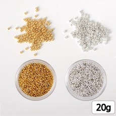 [모핸] 고정볼, 2mm금색 + 2mm은색 (혼합 20g)