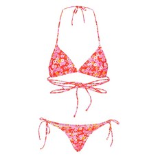 로테이트비르거크리스텐슨 X 레이나 올가 플라워 프린트 랩 스타일 비키니 세트