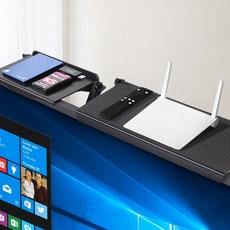 [말랑나무] 리브리움 모니터거치대 셋탑박스 무타공브라켓 공유기 셋톱선반, 리브리움 모니터거치대 중