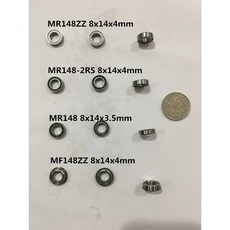 모델 8X14X4 고무 2RS 플랜지 MR148ZZ 1480 MR148 개방형 10 금속, MR148 8x14x3 5mm, 1개