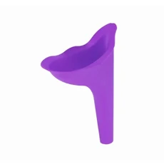 휴대용 소변 화장실 보조 자동차 여행 야외 성인 남자 여자 어린이 깔때기 오줌 캠핑, 03 1pc Purple