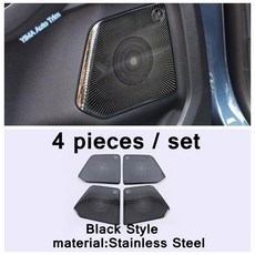 스테인레스 스틸 계기판 스피커 장식 링 커버 자동차 인테리어 액세서리 Ford Escape Kuga, [03] model 3