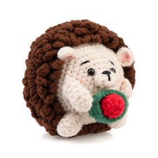 DIY 코바늘인형뜨기 손뜨개인형 패키지 올인원키트, 05 고슴도치, 1세트