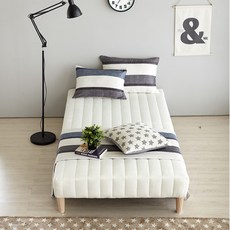 [★즉시할인★]장인가구 솔로 일체형 침대 매트리스 싱글 슈퍼싱글 퀸, 아이보리, 슈퍼싱글 매트리스