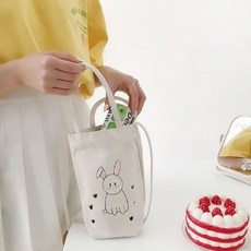 캔버스주머니 에코 드링크백 텀블러 음료 휴대용 데일리