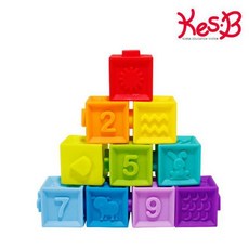유아 감각발달 교구 스포츠 뉴말랑 베이비 블럭10pcs
