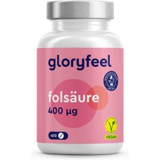 GloryFeel 글로리필 엽산 flosaure 비건 캡슐 400정, 1개