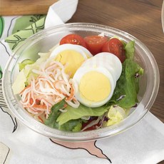 촬영소품 요리유튜브 식재료볼 투명 샐러드볼 베이킹 원형볼 베이킹볼, 2호