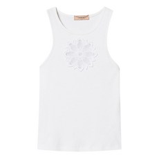 트윈셋 플로럴 자수 탱크 탑