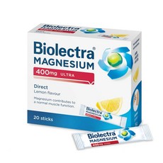 Biolectra 鎂溶易 口腔崩散微粒 400毫克 檸檬口味 20包, 1個