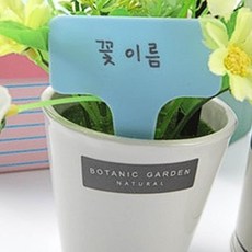 식집사 꽃 이름표 10P 메모꽂이 명찰 조경용품, 없음
