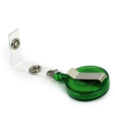 명찰 열쇠 사원증 출입증 연결 최대 70cm 클립형 릴홀더, 1개, 그린