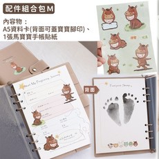 Gography 超音波相簿 母子手冊/懷孕日記/龍年寶寶孕期紀錄相本 Ｍ, 配件組合包 Ｍ, 1個, 1片